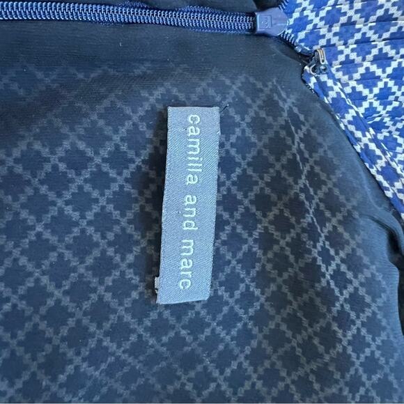 Camilla & Marc Kingston Mosaic Print Blue Dress Size 2 - Picture 11 of 15